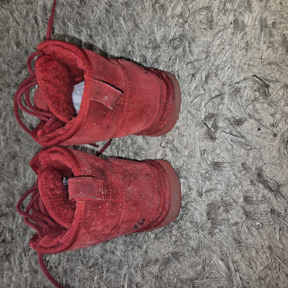 Uggs Red Ankle Boots